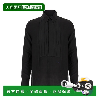 香港直邮GIVENCHY 男士衬衫 BM613C14M8001 SS2025 黑色 CAMICIE