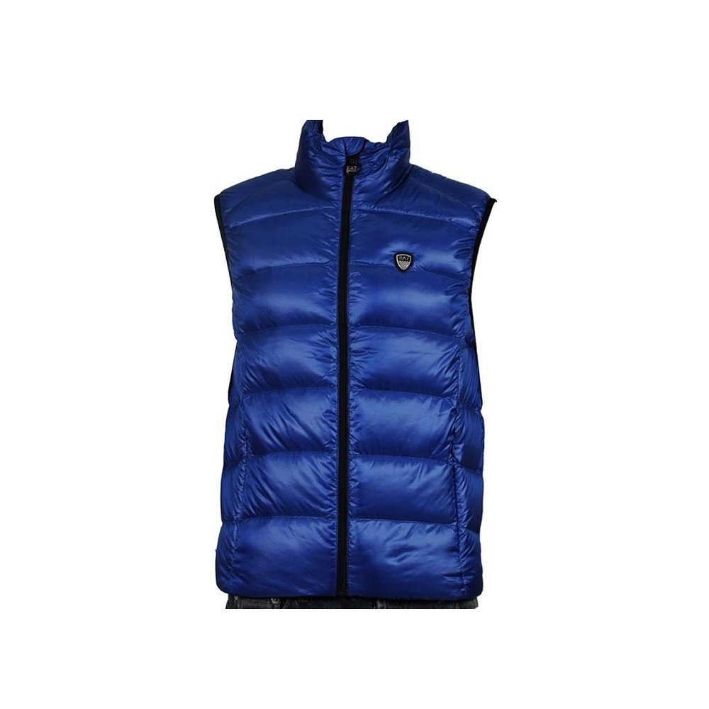 香港直邮EA7 Emporio Armani 徽标细节马甲式羽绒服 2713494A466