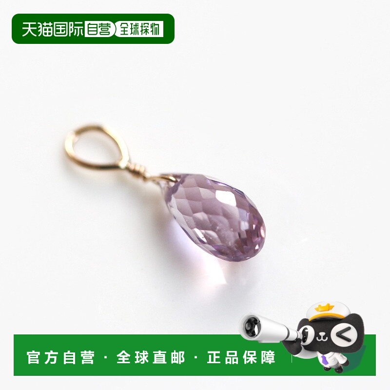 1h可退 日本直邮cui-cui10K金紫水晶吊坠charm 782027cuicui