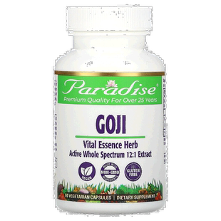 香港直邮Paradise Herbs枸杞60 粒素食胶囊枸杞子提取植物医生