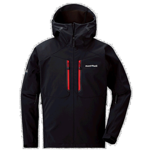日潮跑腿Montbell蒙贝欧Powder shed男软壳登山服防风外套1106570