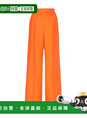 香港直邮VALENTINO 女士休闲裤  AW2023 BRB5D01CFSS1橙色阔腿裤