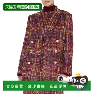 红色 自营 Aimee羊毛混纺运动夹克 AGENCE 美国奥莱直发外套