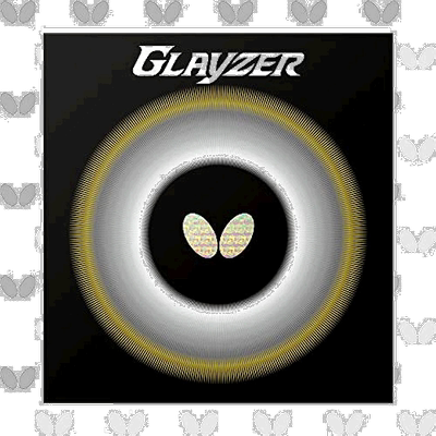 【日本直邮】Butterfly 蝴蝶 乒乓球 橡胶 Glazer 反胶 06100 特