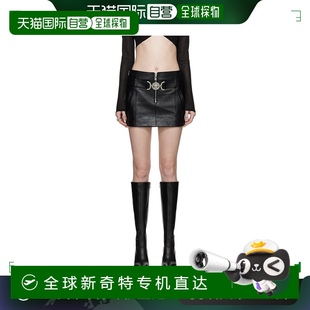机车风迷你半身裙 香港直邮潮奢 女士 Versace 10097951A0 范思哲