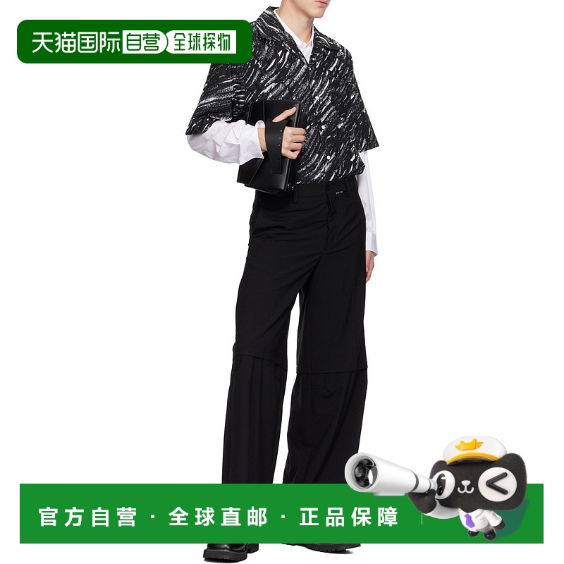 1h可退 香港直邮潮奢 Marni 玛尼 男士 腰带环休闲裤 PUMU0271SUU