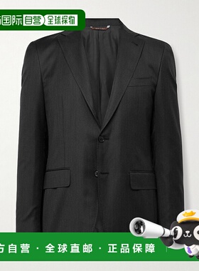 1h可退 香港直邮Canali 康钠丽 男士 Kei 150s 修身无结构羊毛西