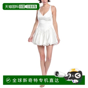自营 美国奥莱直发 bardot芭铎Oria泡泡迷你连衣裙 白色