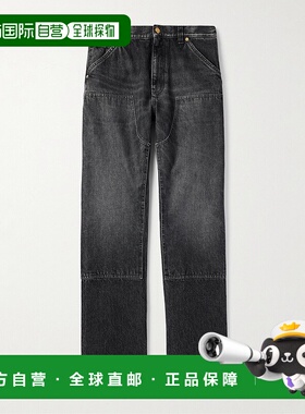 1h可退 香港直邮潮奢 versace 范思哲 男士 腰带环牛仔长裤 10178