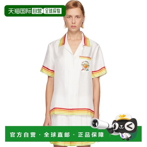 1h可退 香港直邮Casablanca 女士 白色 Orange Mascot Short Slee