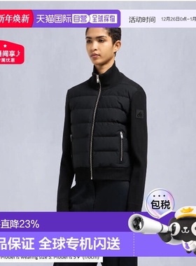 MooseKnuckles 女款JOSEPHINE HYBRID拼接设计立领拉链夹克外套小