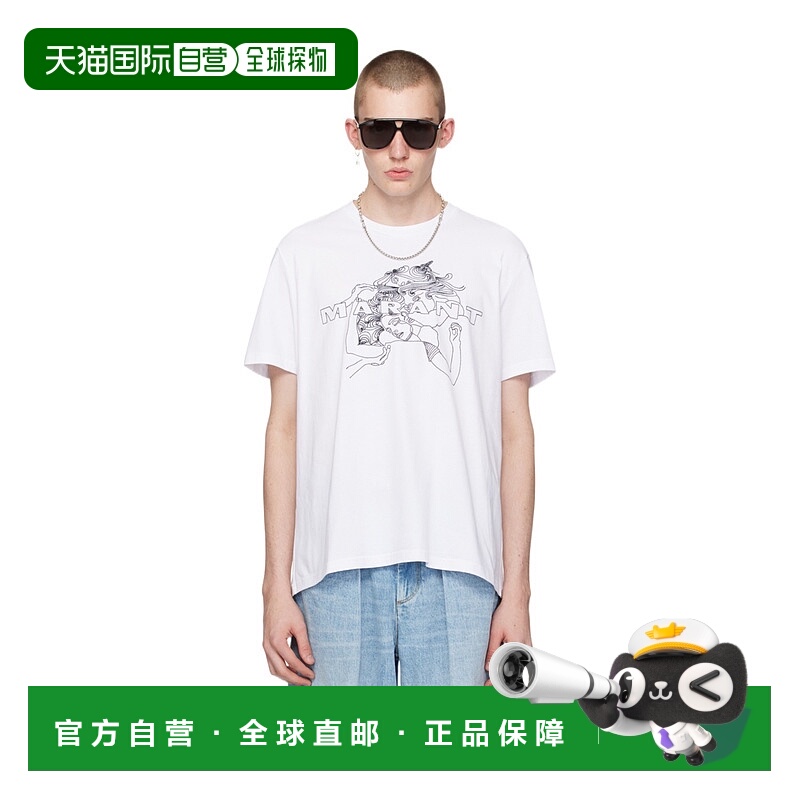 1h可退 香港直邮ISABEL MARANT 男士T恤 TS0052HAB2N20H20WH男装