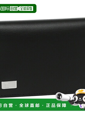 日本直邮Dunhill 男士卡片夹 DUNHILL 19F2F47AT001R 黑色 银色