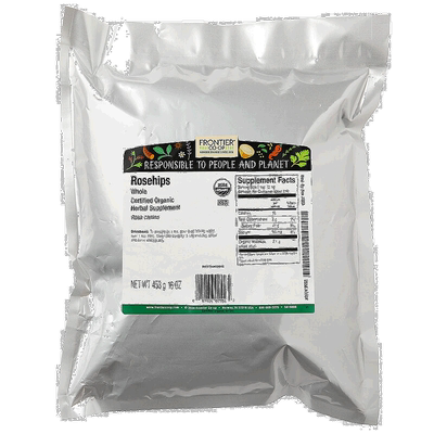 香港直发Frontier Co-Op全玫瑰果草本补充剂成分健康风味独特454g