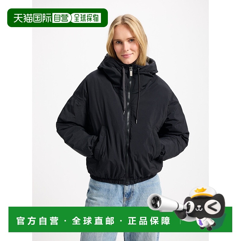 自营欧洲直邮Pyrenex Attitude女士黑色羽绒短款派克大衣