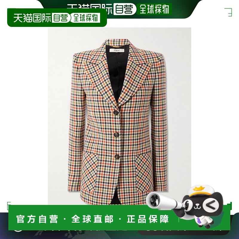 1h可退 香港直邮Chloe 蔻依 女士 多色羊毛西装外套 CH25SVE51