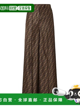 香港直邮FENDI 女士休闲裤 FR6606A8G3118 AW2025 棕色 Fendi Ff