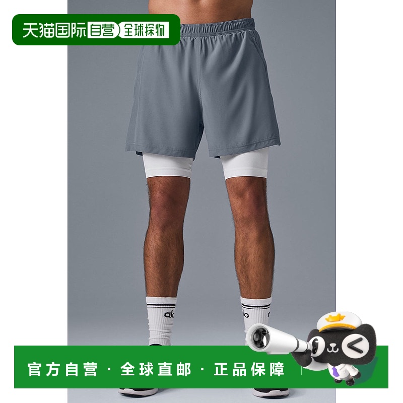 1h可退 美国直邮AloYoga瑜伽5'Revival运动男士短裤M6114R跑步