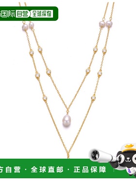 自营 geneviveSterling Silver 14k Gold Plated with Freshwater