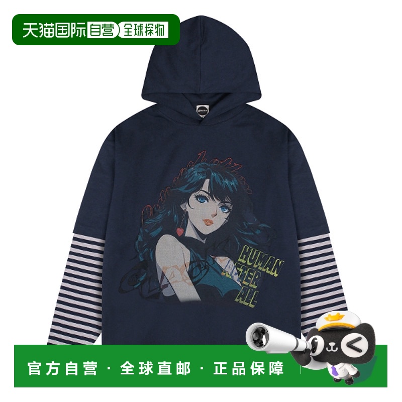 韩国直邮GLACK 公用T恤GT109NV纯棉高档 简约时尚百搭舒适 高级感