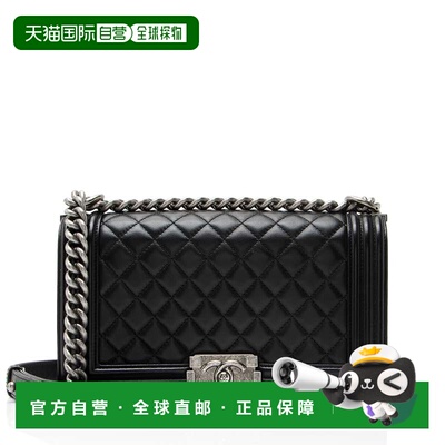自营Chanel Lambskin Old Medium Boy Bag - black 美国奥莱直发
