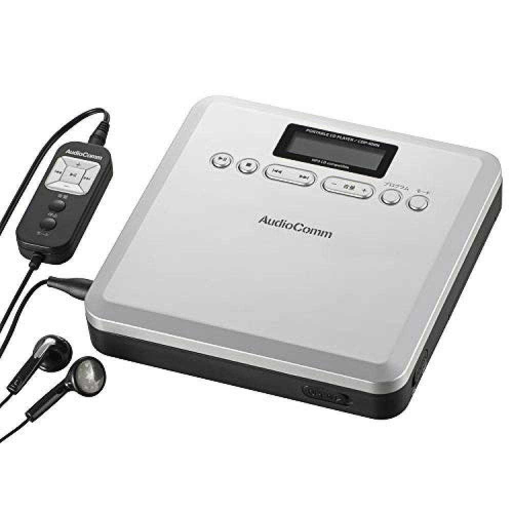 OHM 便携式 CD 播放器 AudioComm CDP-400N 银色