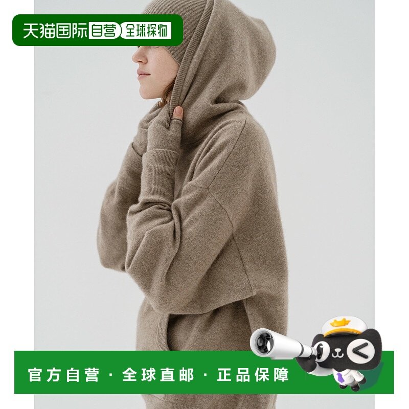 1h可退 日本直邮dDdDdDd 男装 羊绒混纺宽松连帽衫 半拉链设计 UD