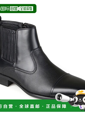 自营 Vance Co. 男士宽幅 Alex 切尔西靴 - 黑色 美国奥莱直发