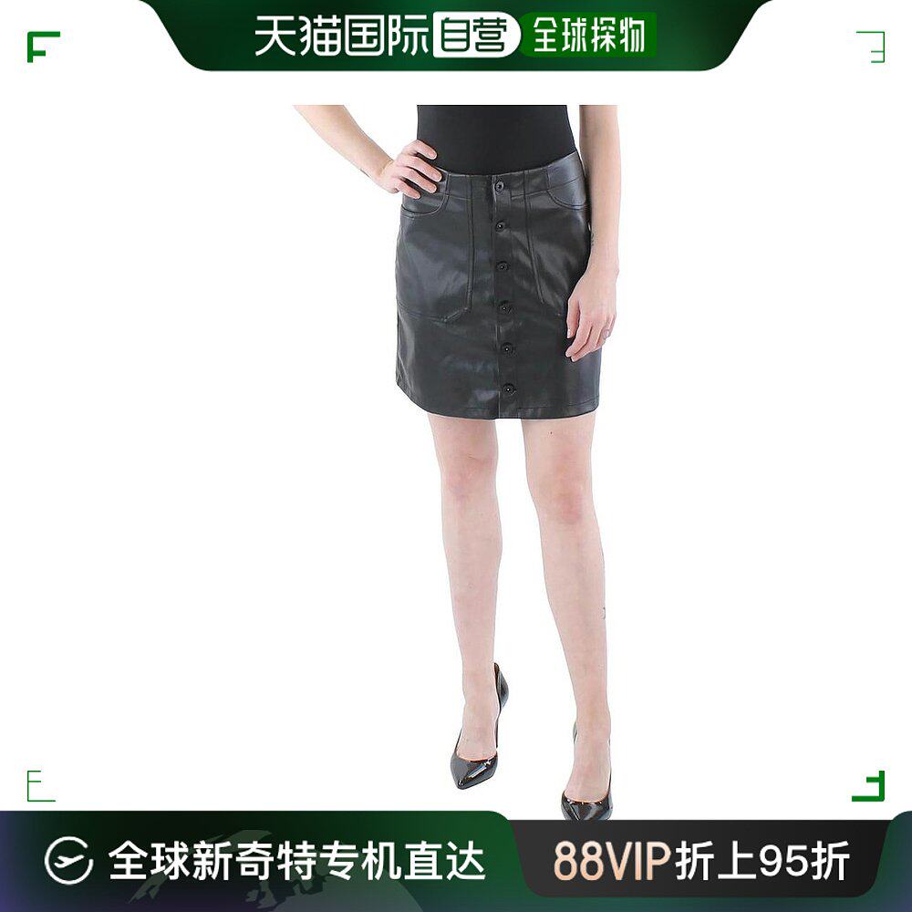 【美国直邮】杰西卡 辛普森女士bianca人造皮质迷你裙 时尚舒适 p