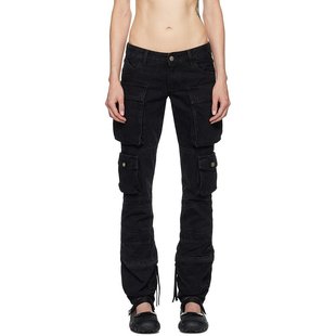 长牛仔裤 The Essie 黑色 Attico