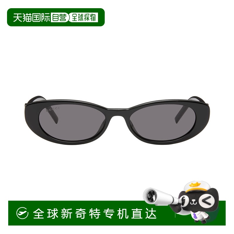 1h可退香港直邮Gucci古驰女士黑色 G String太阳镜 GG1680S