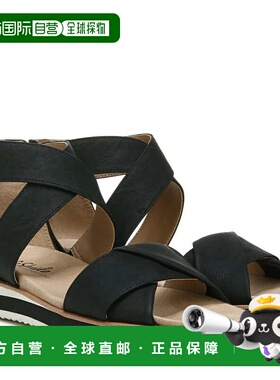 自营Women's LifeStride Zoom Sandals Black Crisscross Strap S