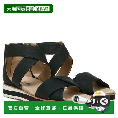 自营Women's LifeStride Zoom Sandals Black Crisscross Strap S
