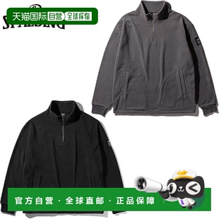 日本直邮斯伯丁运动男女场边半拉链套头衫篮球服比赛上衣长袖斯伯