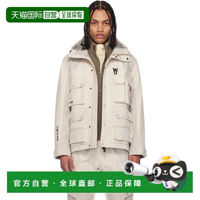 1h可退 香港直邮潮奢 moncler 盟可睐 男士 米色 Spur Hooded Lin