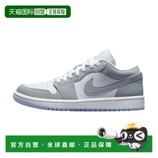 自营Women's Nike Air Jordan 1 Low White/Wolf Grey-Aluminum D