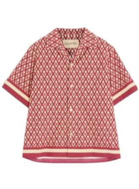 VALENTINO 男士衬衫 VAA111B20CLT CO 粉红色 短袖衬衫