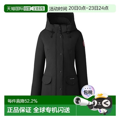 1h可退 香港直邮 Canada Goose 加拿大鹅女士黑色Trillium派克羽