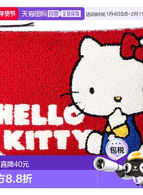 【日本直邮】Sanrio三丽鸥 小袋 凯蒂猫公仔图案红色KT-PCH02