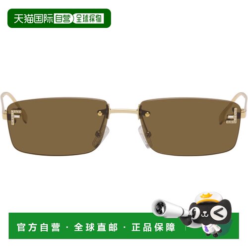 香港直邮Fendi 芬迪 男士 金色 First Crystal 太阳镜 FE4172US54