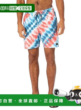 自营Rip Curl Freebird Trunk Shorts Men's  Navy Tie Dye Draws