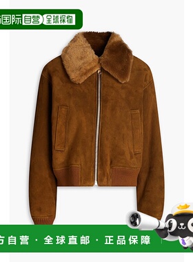 1h可退 香港直邮Sandro 女士 毛羊皮夹克 SFPOU00523CAMEL