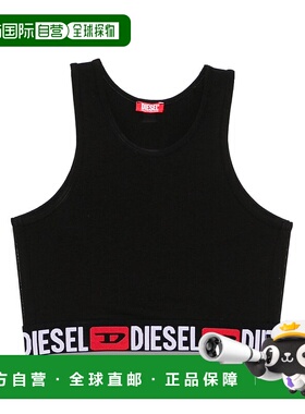 香港直邮DIESEL 女士运动文胸 A176380NJAP9XX CO 黑色 圆领运动