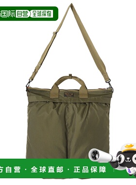 1h可退 日本直邮Double RL男士尼龙牛皮头盔包大号 MARRBGS039200