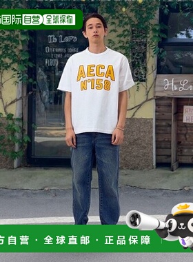 韩国直邮AECA WHITE 男士T恤AWCMSSBDTTSSO015A2WA TEAM AECA HAL