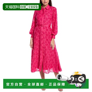 自营 Elie Tahari卡西尼连衣裙-粉红色 美国奥莱直发