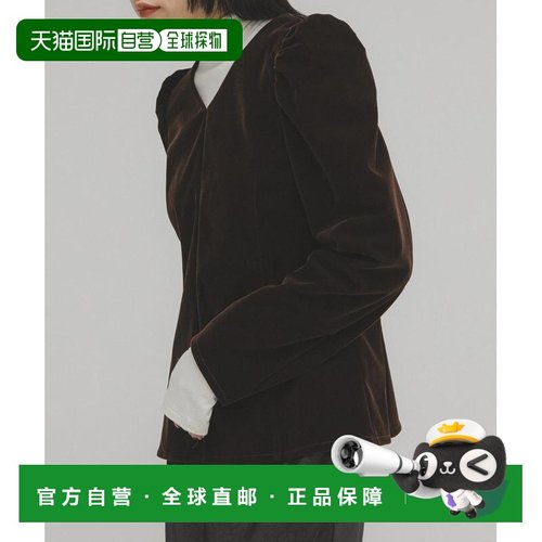 1h可退 日本直邮KBF 女装宽松版型绒感衬衫 泡芙袖设计 KBA723R27