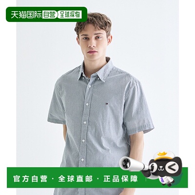 韩国直邮TOMMY HILFIGER 男士短袖男衬衫T12E3WSH004MT10A6