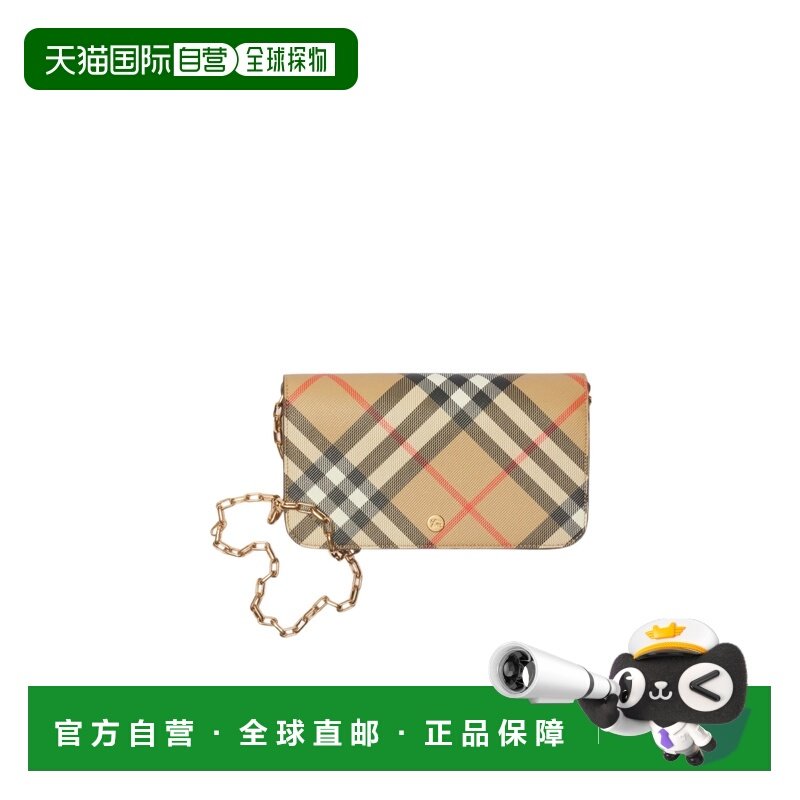 1h可退 香港直邮BURBERRY/博柏利 25FW 格纹链条钱包 Women,箱包皮具/热销女包/男包,钱包,淘宝优惠券,粉丝福利购,淘宝优惠卷