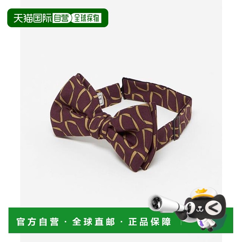 1h可退 日本直邮UNITED ARROWS 几何印花蝴蝶结领带
